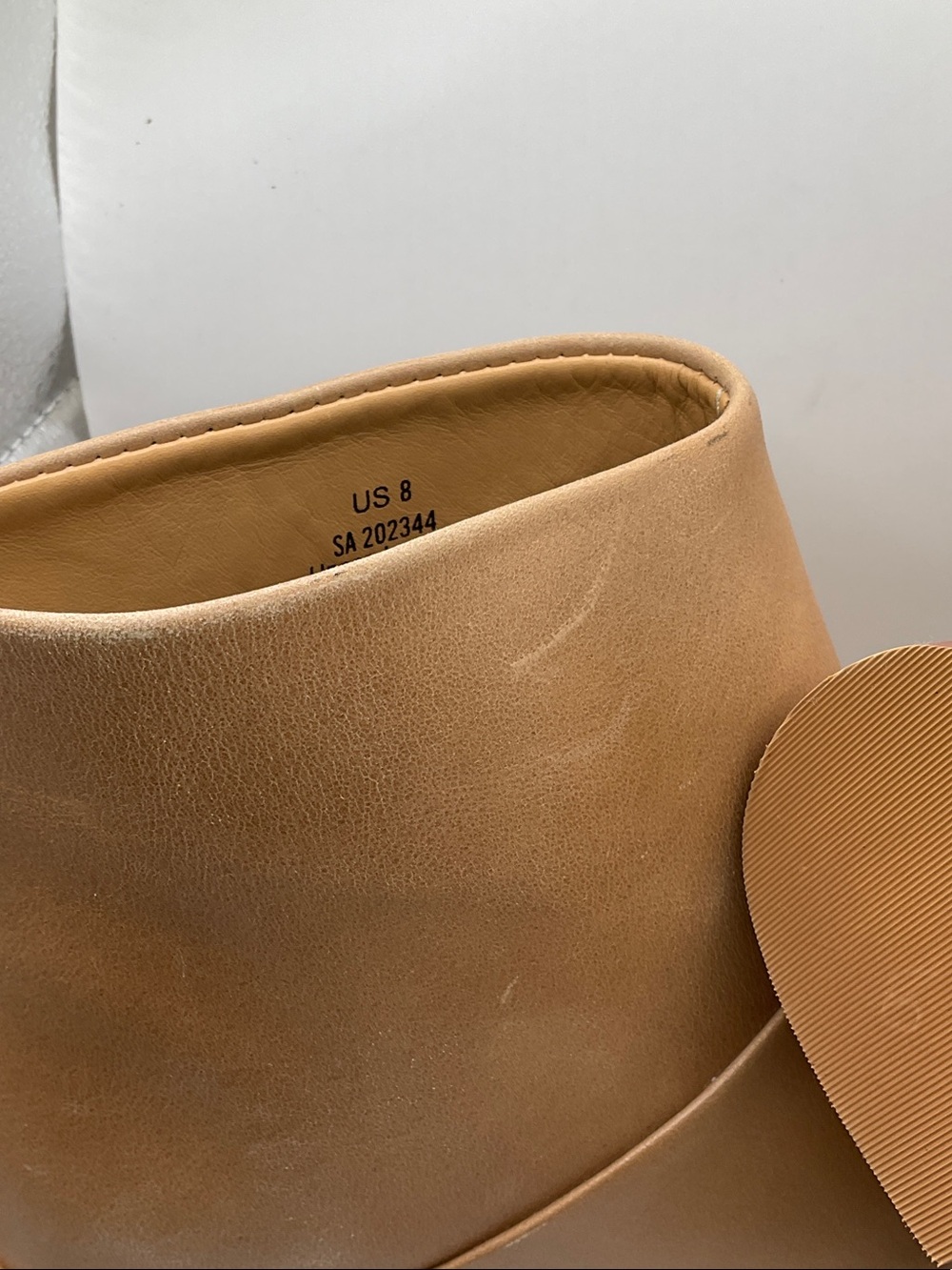 Nisolo NEW with Dustbag Chestnut Leather Ankle Booties, Size 8 - Picture 6 of 6